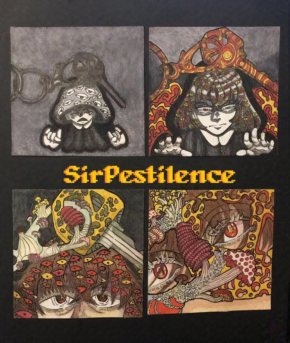 Mixed-media on bristol paper